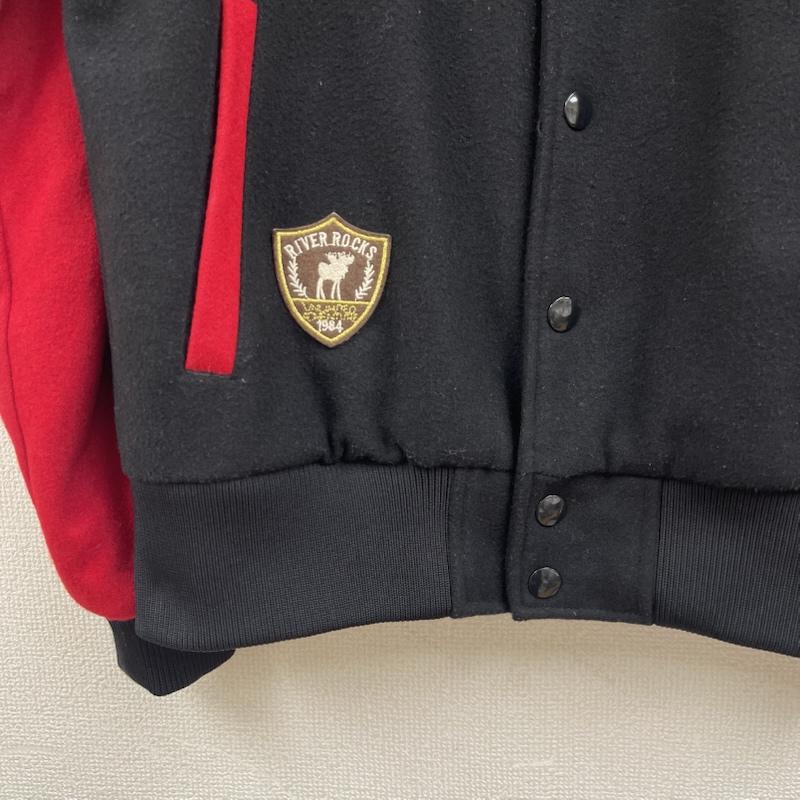 マジェスティック MAJESTIC ジャケット、上着 ジャンパー、ブルゾン USA製 NEW YORK CREW スタジャン スタジアム ジャケット M 黒 / ブラック / black メンズ USED 古着 中古 50156327