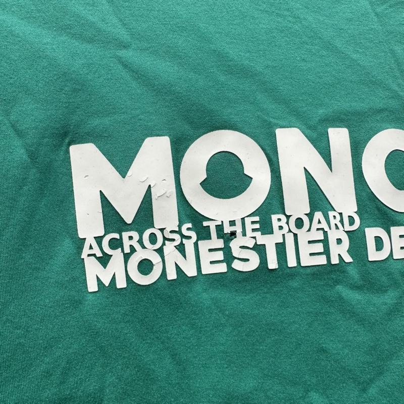 モンクレール MONCLER Tシャツ 半袖 ラバー ロゴ プリント Tシャツ G10918C7D910 M 緑 / グリーン / green メンズ USED 古着 中古 50156330