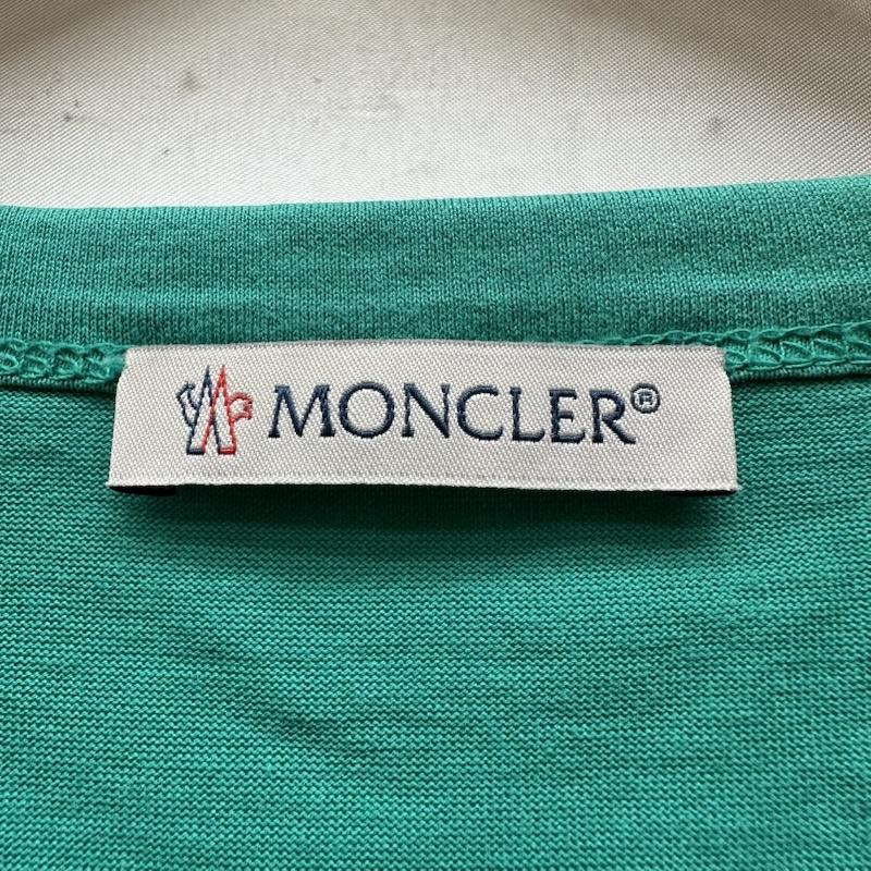 モンクレール MONCLER Tシャツ 半袖 ラバー ロゴ プリント Tシャツ G10918C7D910 M 緑 / グリーン / green メンズ USED 古着 中古 50156330