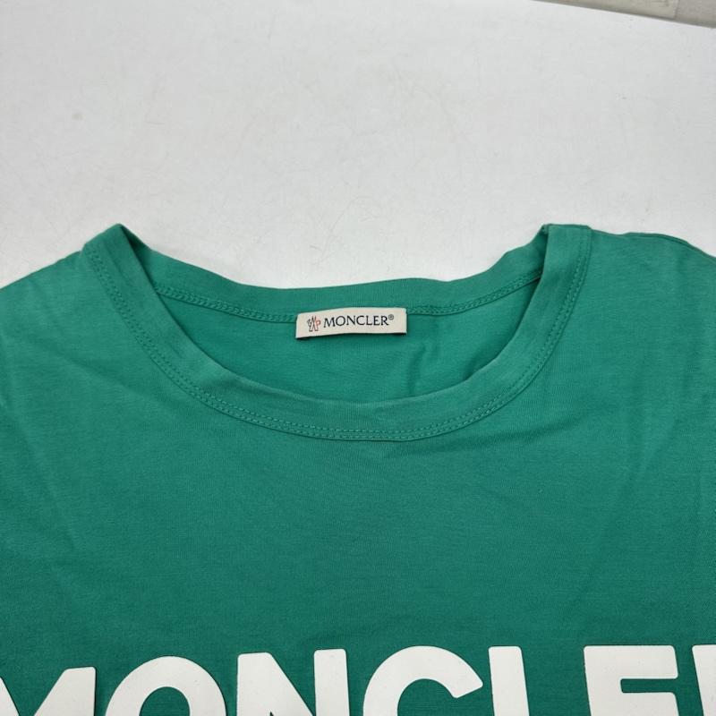 モンクレール MONCLER Tシャツ 半袖 ラバー ロゴ プリント Tシャツ G10918C7D910 M 緑 / グリーン / green メンズ USED 古着 中古 50156330