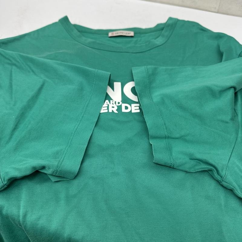 モンクレール MONCLER Tシャツ 半袖 ラバー ロゴ プリント Tシャツ G10918C7D910 M 緑 / グリーン / green メンズ USED 古着 中古 50156330