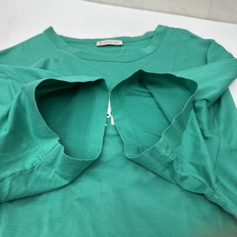 モンクレール MONCLER Tシャツ 半袖 ラバー ロゴ プリント Tシャツ G10918C7D910 M 緑 / グリーン / green メンズ USED 古着 中古 50156330