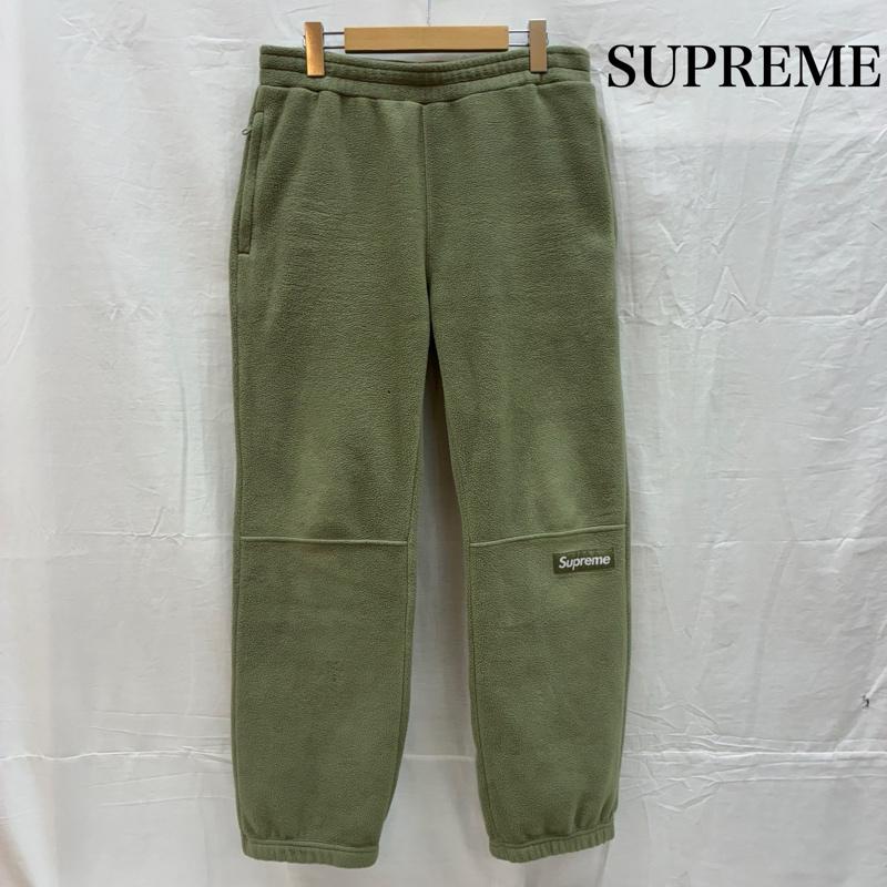 シュプリーム Supreme ボトムス ボトムス 21FW Polartec Pant ポーラテック フリース イージー パンツ ボックスロゴ S ワンポイント X ロゴ、文字 カーキ / カーキ / khaki メンズ USED 古着 中古 50156339