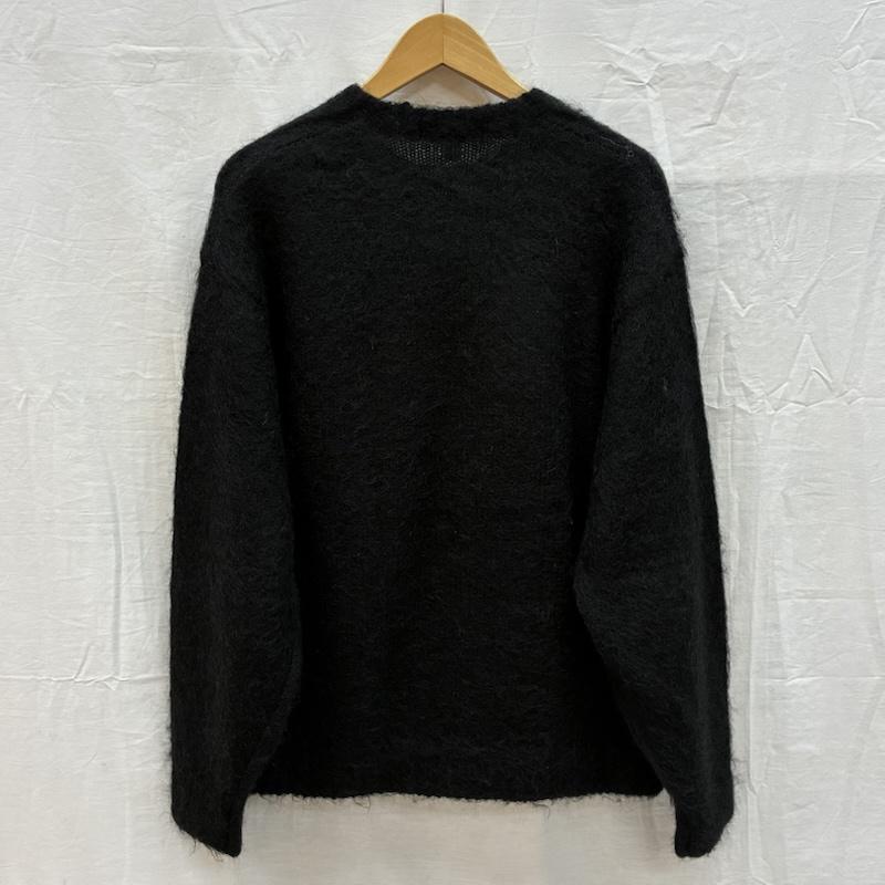 シュプリーム Supreme ニット、セーター 長袖 25AW Brushed Mohair Sweater ブラッシュド モヘア セーター ニット M ワンポイント X ロゴ、文字 X 刺繍 黒 / ブラック / black メンズ USED 古着 中古 50156349