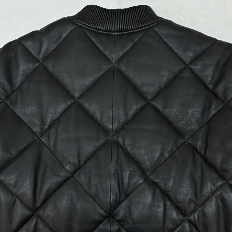 シュプリーム Supreme ジャケット、上着 レザージャケット 22AW Quilted Leather Work Jacket キルテッド レザー ワーク ジャケット M ワンポイント X ロゴ、文字 黒 / ブラック / black メンズ USED 古着 中古 50156351