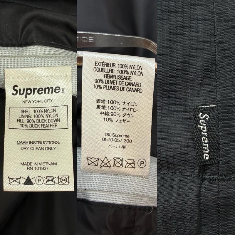 シュプリーム Supreme ジャケット、上着 ダウンジャケット 19AW GORE-TEX 700-Fill Down Parka ゴアテックス 700フィル ダウン パーカー M ロゴ、文字 X 刺繍 黒 / ブラック / black メンズ USED 古着 中古 50156352