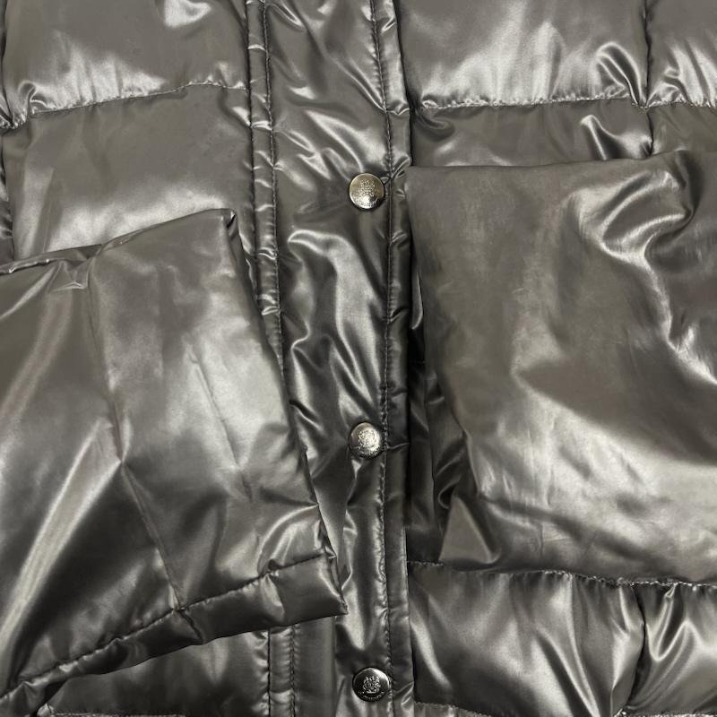 アクアスキュータム Aquascutum コート ダウンコート ダウン ジップ アップ ジャケット ポリエステル ダークブラウン / ダークブラウン / レディース USED 古着 中古 50156353