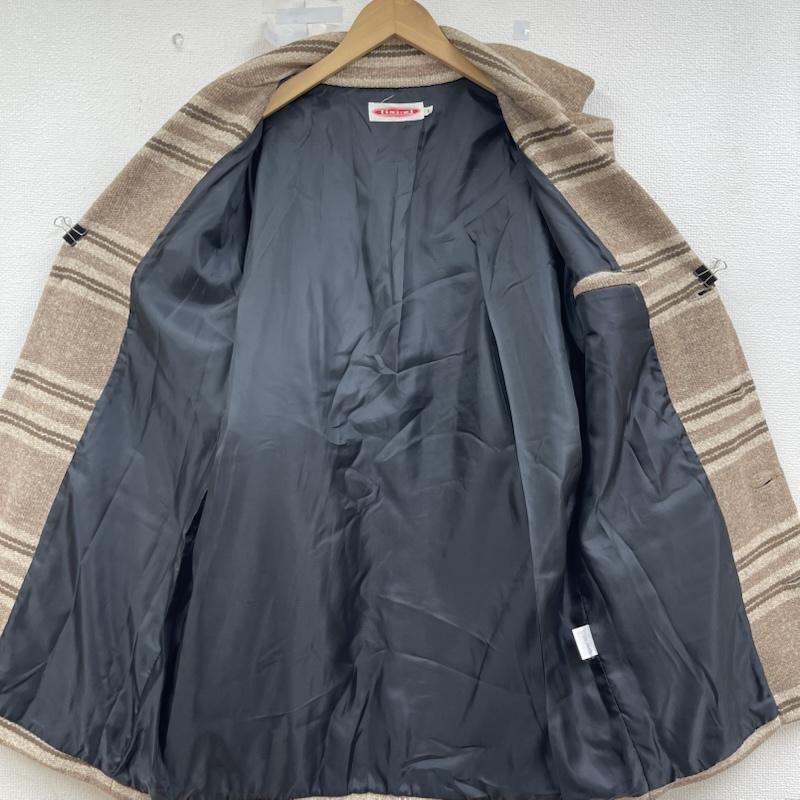古着 USED コート コート一般 ixiz ウール コート チェック ジャケット 0810652 L 茶 / ブラウン / brown メンズ USED 古着 中古 50156354