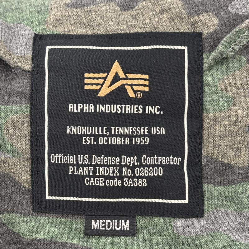 アルファ インダストリー Alpha Industries ジャケット、上着 フライトジャケット MA-1 フライトジャケット TA1032-103 モスグリーン M カモフラージュ柄・迷彩 オリーブグリーン / オリーブグリーン / メンズ USED 古着 中古 50156381