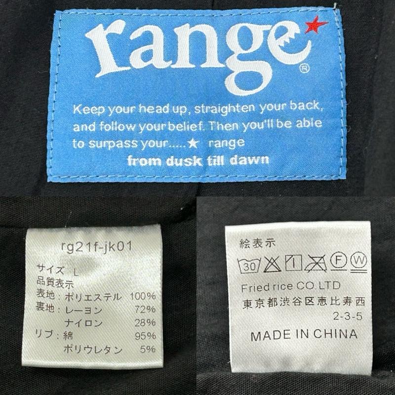 古着 USED ジャケット、上着 ジャンパー、ブルゾン range レンジ ska style fleece zip jkt black L スワロー刺繍 フリーススカジャン L 刺繍 黒 / ブラック / black メンズ USED 古着 中古 50156385