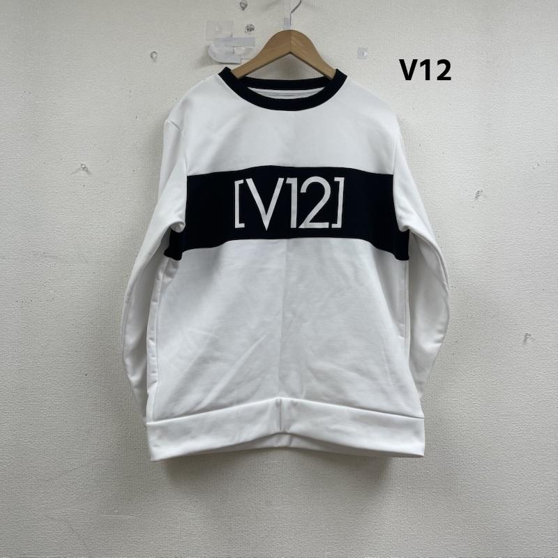 古着 USED トレーナー 長袖 V12 ゴルフウェア クルーネック スウェット v122121-sw15 XL 白 / ホワイト / white メンズ USED 古着 中古 50156394