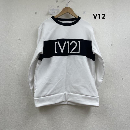 古着 USED トレーナー 長袖 V12 ゴルフウェア クルーネック スウェット v122121-sw15 XL 白 / ホワイト / white メンズ USED 古着 中古 50156394