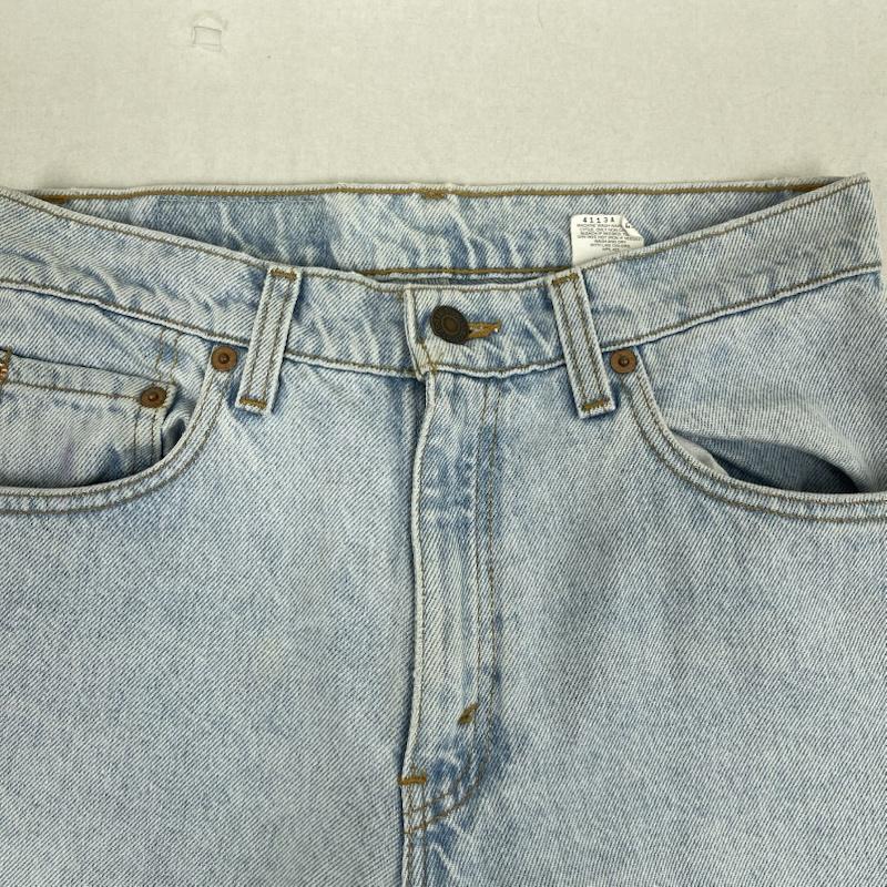 リーバイス Levi s パンツ デニム、ジーンズ USA製 550 ボタン裏 573 デニム パンツ L 水色 / ライトブルー / メンズ USED 古着 中古 50156396
