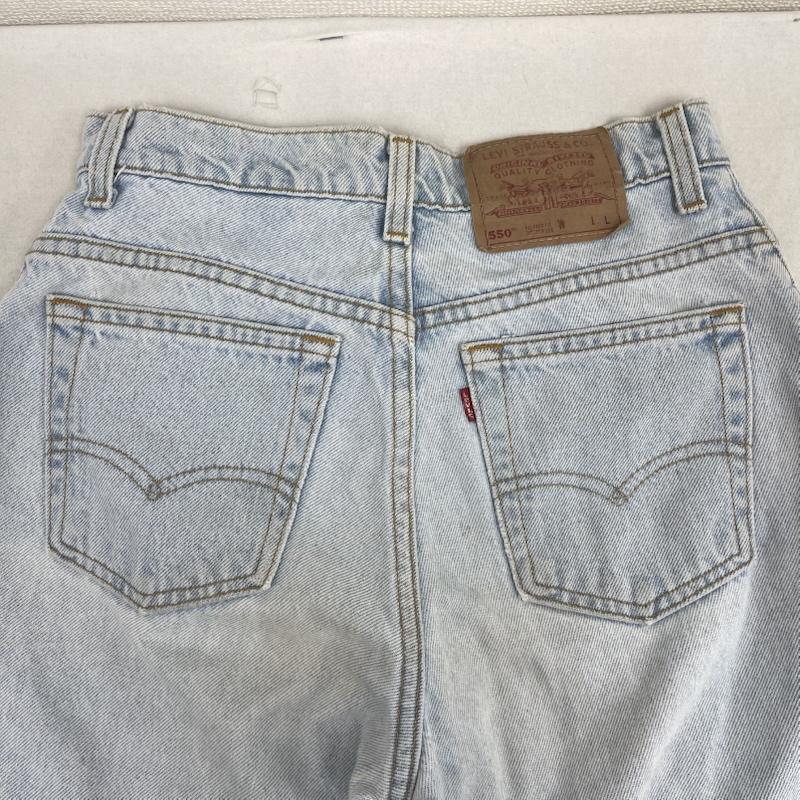 リーバイス Levi s パンツ デニム、ジーンズ USA製 550 ボタン裏 573 デニム パンツ L 水色 / ライトブルー / メンズ USED 古着 中古 50156396