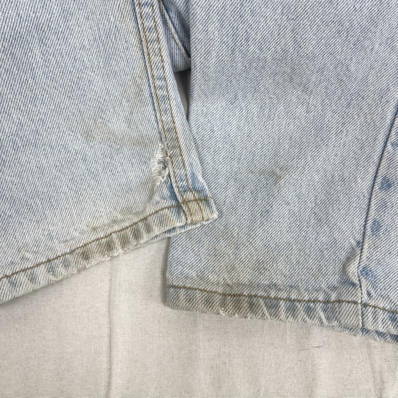 リーバイス Levi s パンツ デニム、ジーンズ USA製 550 ボタン裏 573 デニム パンツ L 水色 / ライトブルー / メンズ USED 古着 中古 50156396