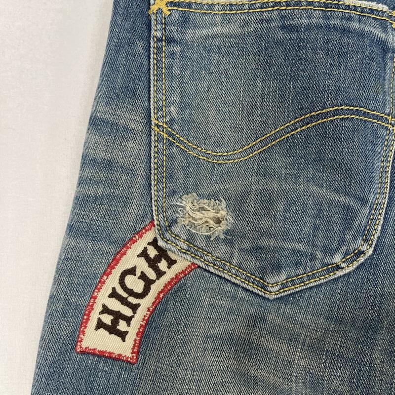 ティーエムティー TMT パンツ デニム、ジーンズ Lee×TMT Horseshoe Club 刺繍 デニム パンツ 30インチ インディゴ / インディゴ / Indigo メンズ USED 古着 中古 50156397