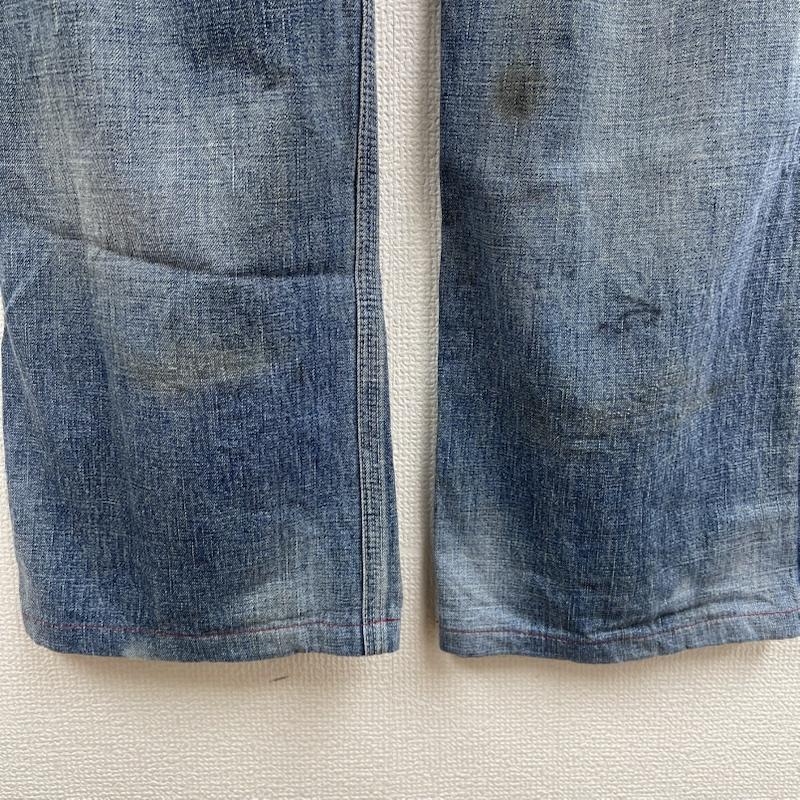 シュガーケーン SUGAR CANE パンツ デニム、ジーンズ ボタンフライ デニム パンツ パッチ 刺繍 30インチ インディゴ / インディゴ / Indigo メンズ USED 古着 中古 50156398