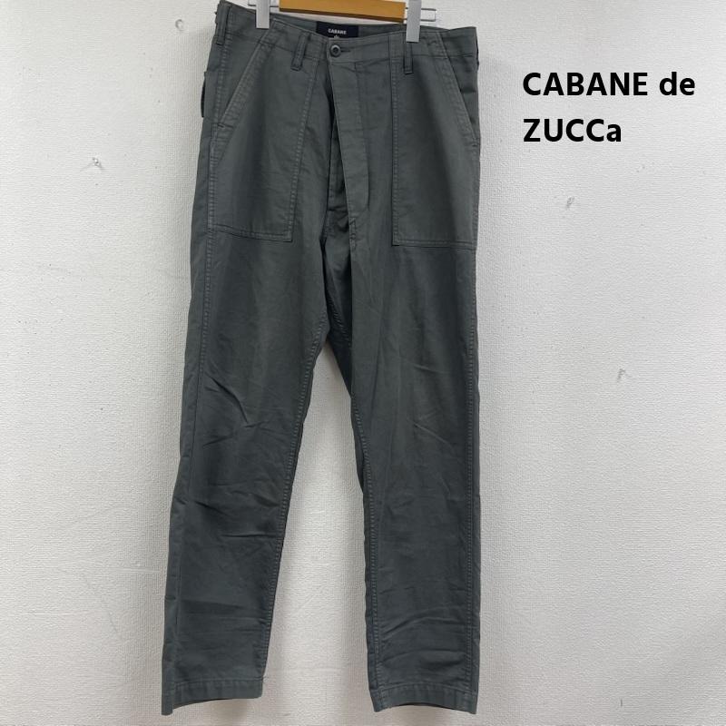 カバンドズッカ CABANE de ZUCCa パンツ ワークパンツ、ペインターパンツ テーパード レイヤー カーゴ パンツ cz14ff560 カーキオリーブ / カーキオリーブ / メンズ USED 古着 中古 50156409