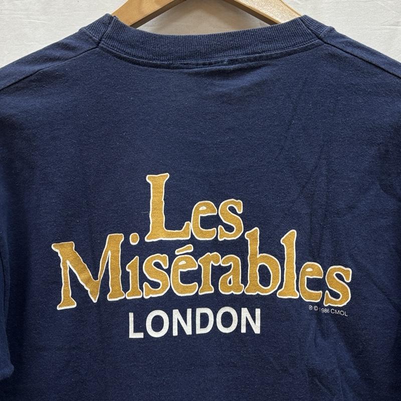 ヴィンテージ VINTAGE Tシャツ 半袖 80年代 DEWYNTERS レミゼラブル プリント Tシャツ 80s Les Miserables Tee S 紺 / ネイビー / navy メンズ USED 古着 中古 50156413