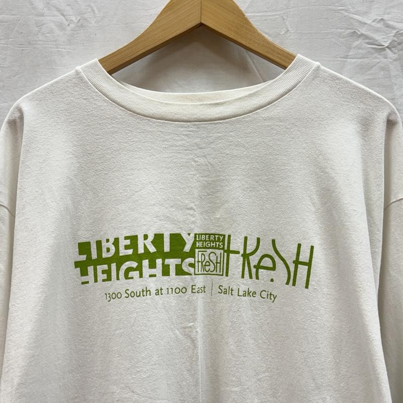 パタゴニア patagonia Tシャツ 長袖 90年代 ビンテージ USA製 Benefical T s ロゴ プリント ロンT 長袖 Tシャツ 90s VINTAGE L 白 / ホワイト / white メンズ USED 古着 中古 50156416