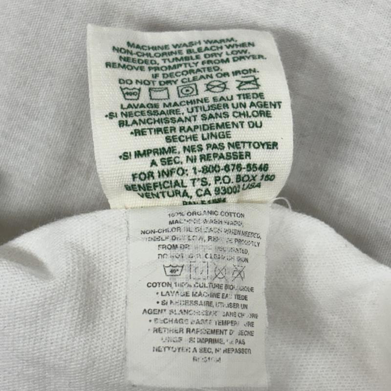パタゴニア patagonia Tシャツ 長袖 90年代 ビンテージ USA製 Benefical T s ロゴ プリント ロンT 長袖 Tシャツ 90s VINTAGE L 白 / ホワイト / white メンズ USED 古着 中古 50156416