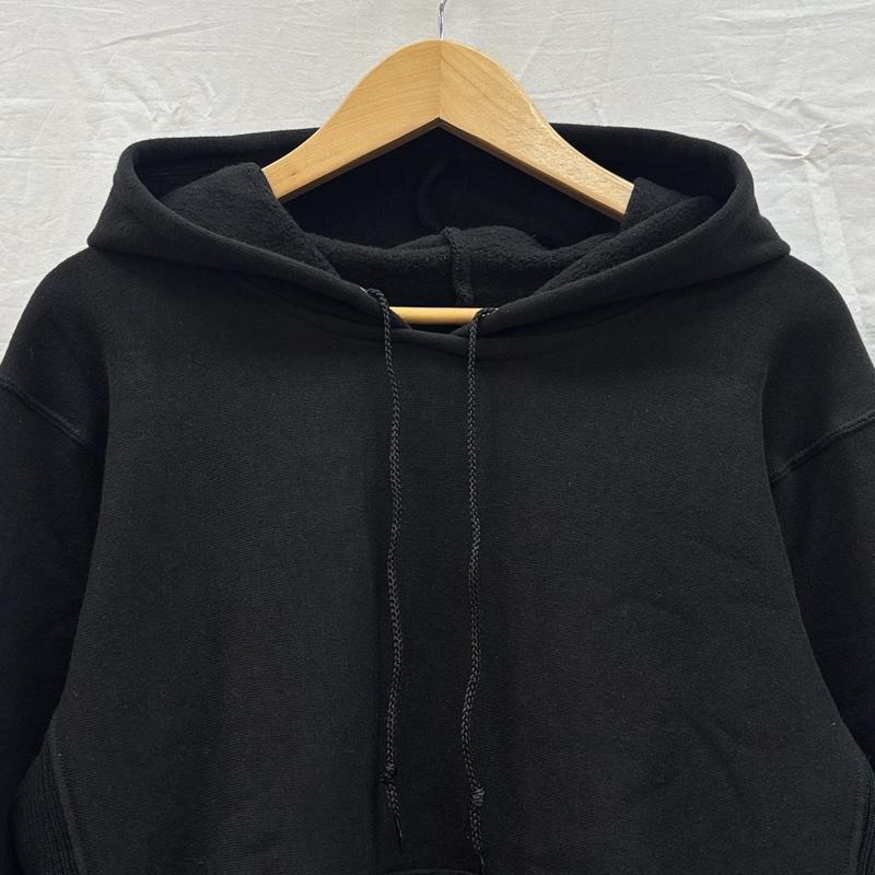 古着 USED パーカー 長袖 gem 90年代 ビンテージ USA製 サイドリブ プルオーバー フーディ スウェット パーカー 90s VINTAGE L 黒 / ブラック / black メンズ USED 古着 中古 50156418