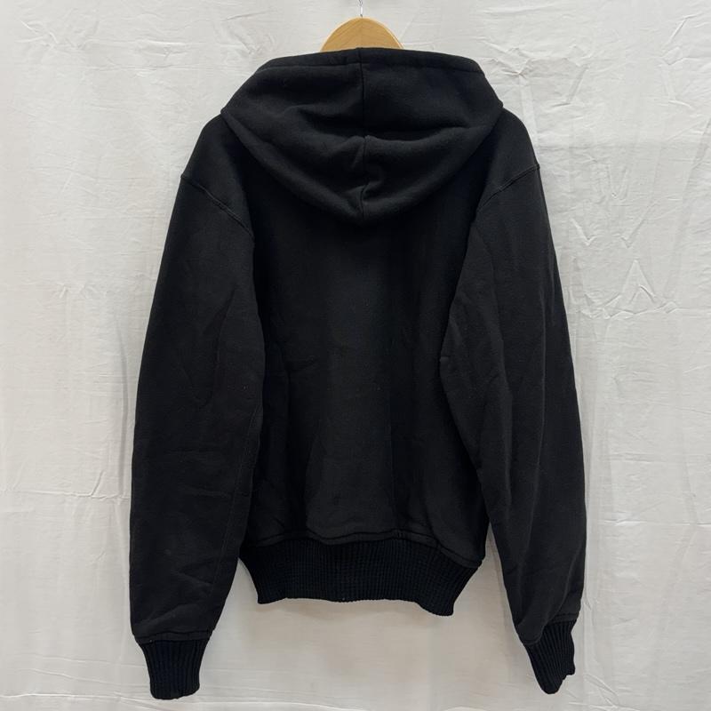 古着 USED パーカー 長袖 gem 90年代 ビンテージ USA製 サイドリブ プルオーバー フーディ スウェット パーカー 90s VINTAGE L 黒 / ブラック / black メンズ USED 古着 中古 50156418