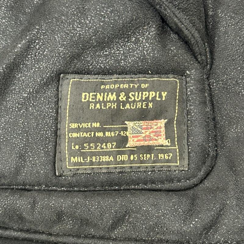 デニムアンドサプライラルフローレン DENIM & SUPPLYRALPHLAUREN ベスト ベスト ダウンベスト black L(180/100A) ウエスタンデザイン スナップボタン L ワンポイント 黒 / ブラック / black メンズ USED 古着 中古 50156424