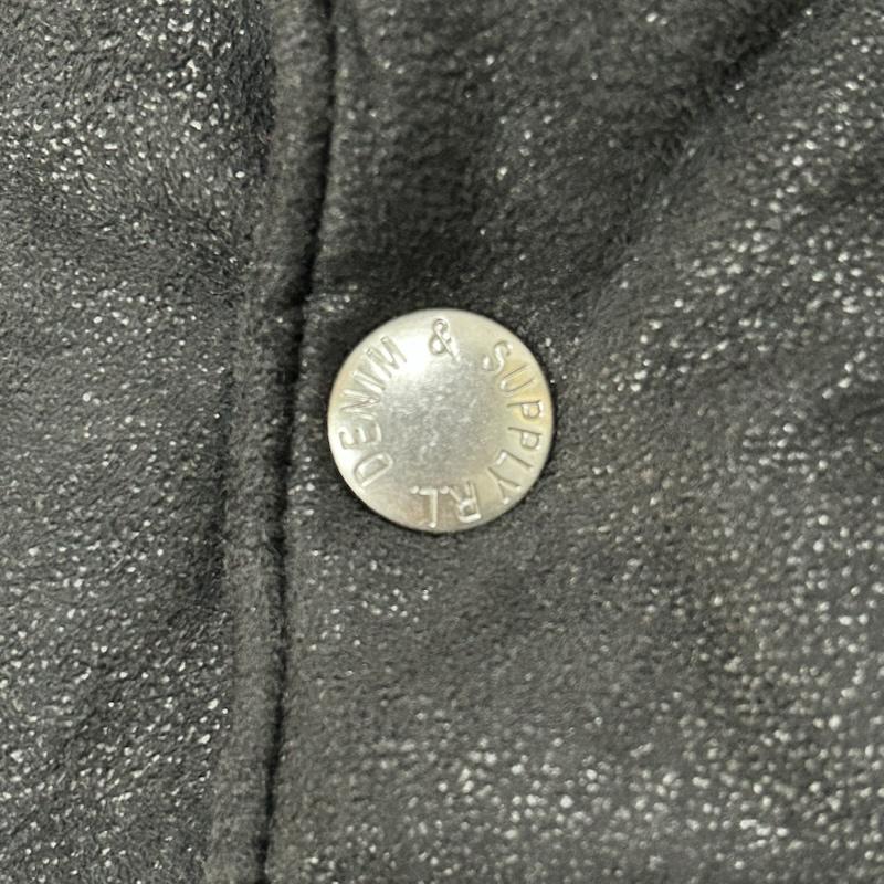 デニムアンドサプライラルフローレン DENIM & SUPPLYRALPHLAUREN ベスト ベスト ダウンベスト black L(180/100A) ウエスタンデザイン スナップボタン L ワンポイント 黒 / ブラック / black メンズ USED 古着 中古 50156424