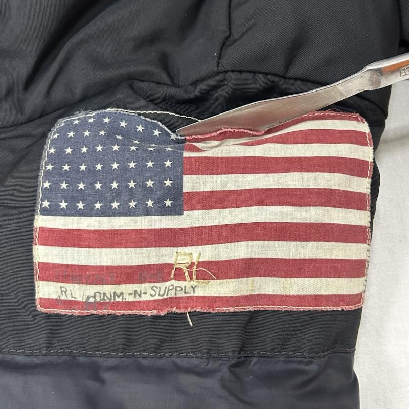デニムアンドサプライラルフローレン DENIM & SUPPLYRALPHLAUREN ジャケット、上着 ダウンジャケット ダウンジャケット US国旗 black XXS(150/76A) XXS 無地 黒 / ブラック / black レディース USED 古着 中古 50156425
