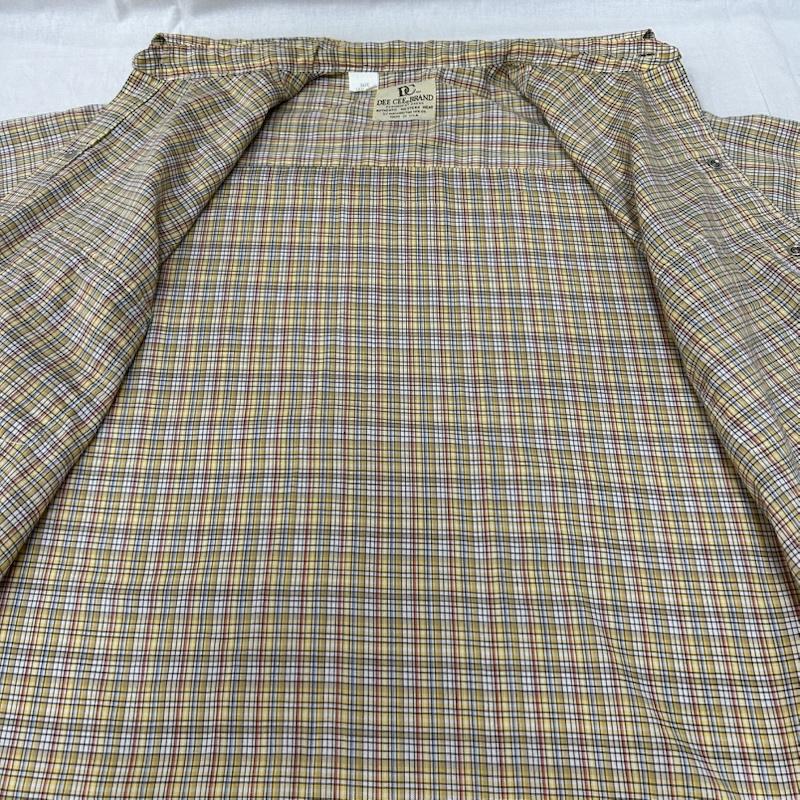ヴィンテージ VINTAGE シャツ、ブラウス 長袖 70s 80s WASHINTON DEE CEE ウエスタンシャツ イエローベージュ USA製 15 1/2 33(約M相当) - チェック ベージュ / ベージュ / beige X 黄 / イエロー / yellow メンズ USED 古着 中古 50156431
