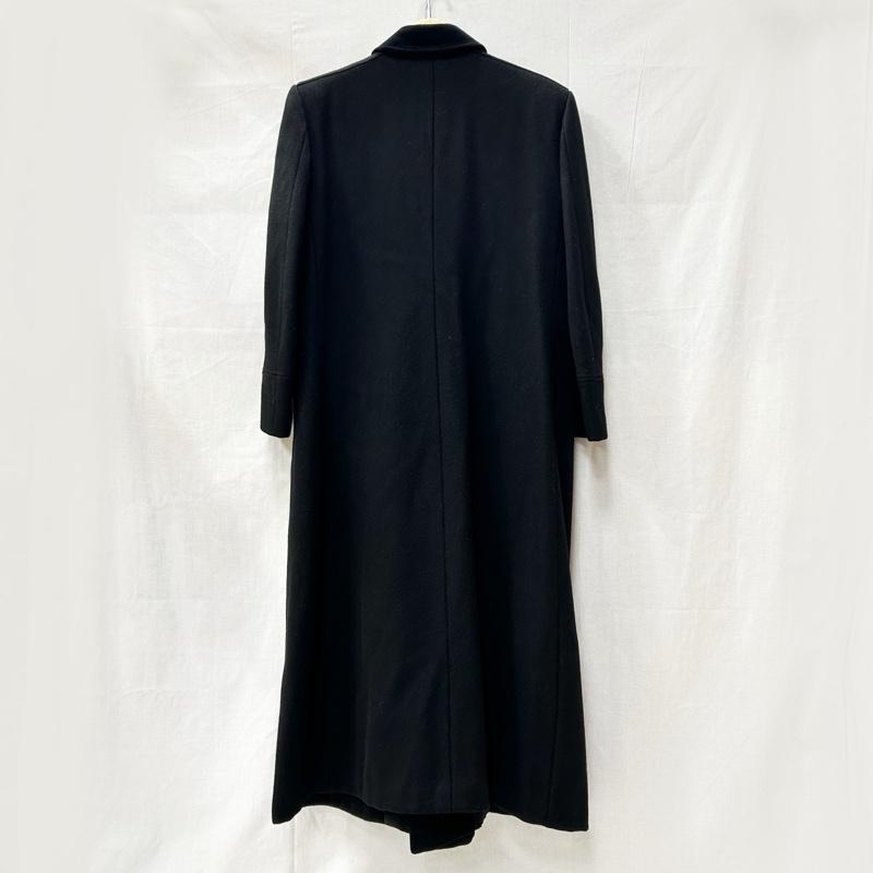 コムデギャルソン COMME des GARCONS コート コート一般 80s 90s ダブルブレストロングコート ベルベット ウール くるみボタン ブラック - 無地 黒 / ブラック / black メンズ USED 古着 中古 50156436