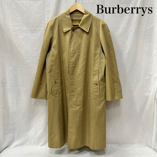 古着 USED コート コート一般 BURBERRYS  ライナー付きステンカラーコート ベージュ ノバチェック ※名前刺繍有 - 無地 X チェック ベージュ / ベージュ / beige メンズ USED 古着 中古 50156448