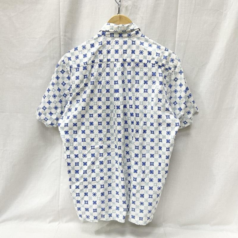 サンサーフ SUN SURF シャツ、ブラウス 半袖 東洋エンタープライズ アロハシャツ パターン柄 white×blue M M 総柄 白 / ホワイト / white X 青 / ブルー / blue メンズ USED 古着 中古 50156451