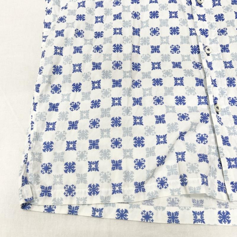 サンサーフ SUN SURF シャツ、ブラウス 半袖 東洋エンタープライズ アロハシャツ パターン柄 white×blue M M 総柄 白 / ホワイト / white X 青 / ブルー / blue メンズ USED 古着 中古 50156451