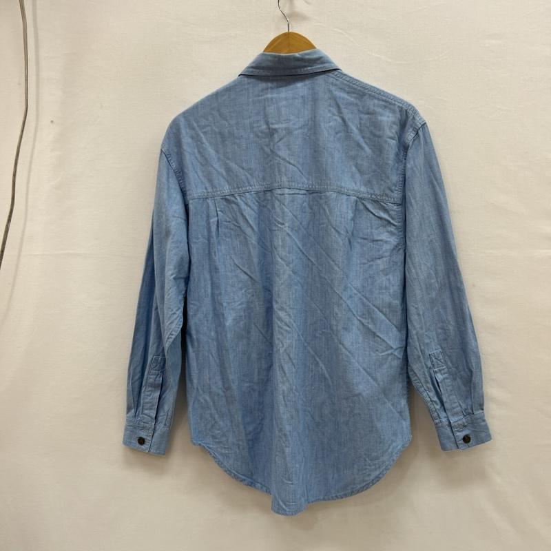 ハーレーダビッドソン Harley-Davidson シャツ、ブラウス 長袖 ロゴ刺繍 シャンブレーシャツ S 青 / ブルー / blue メンズ USED 古着 中古 50156465