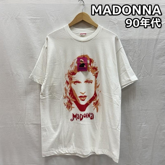 ヴィンテージ VINTAGE Tシャツ 半袖 MADONNA マドンナ 90年代 ビンテージ 日本製 タグ付き 半袖 Tシャツ 90s VINTAGE FREE 白 / ホワイト / white メンズ USED 古着 中古 50156475