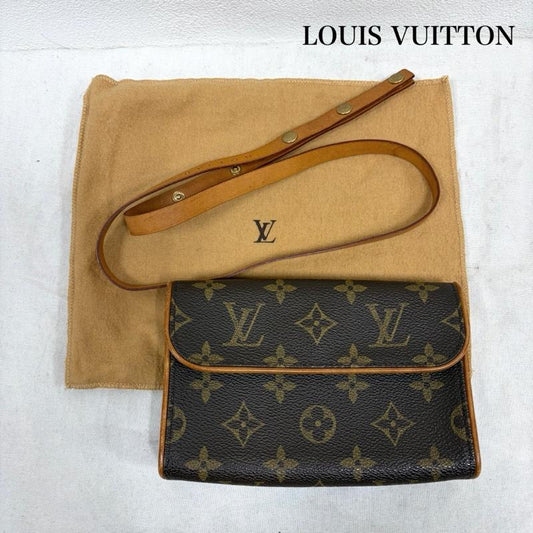 ルイヴィトン LOUIS VUITTON ウエストバッグ ウエストバッグ ポシェット モノグラム フロランティーヌ ウエストバッグ ポーチ キャンバス XS - ロゴ、文字 X 総柄 茶 / ブラウン / brown レディース USED 古着 中古 50156496