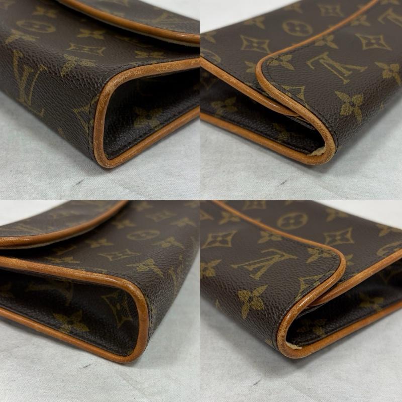 ルイヴィトン LOUIS VUITTON ウエストバッグ ウエストバッグ ポシェット モノグラム フロランティーヌ ウエストバッグ ポーチ キャンバス XS - ロゴ、文字 X 総柄 茶 / ブラウン / brown レディース USED 古着 中古 50156496