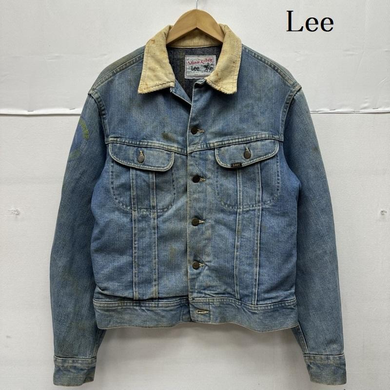 リー Lee ジャケット、上着 ジャンパー、ブルゾン 80s USA製 STORM RIDER ペイント デニム ジャケット - インディゴ / インディゴ / Indigo メンズ USED 古着 中古 50156503