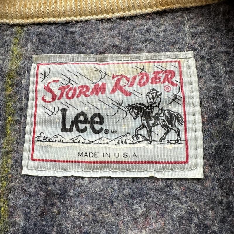 リー Lee ジャケット、上着 ジャンパー、ブルゾン 80s USA製 STORM RIDER ペイント デニム ジャケット - インディゴ / インディゴ / Indigo メンズ USED 古着 中古 50156503