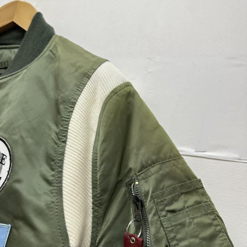 ステューシー STUSSY ジャケット、上着 ジャンパー、ブルゾン ALPHA fragment 25周年記念 MA-1 フライト ジャケット ワッペン XS カーキオリーブ / カーキオリーブ / メンズ USED 古着 中古 50156506