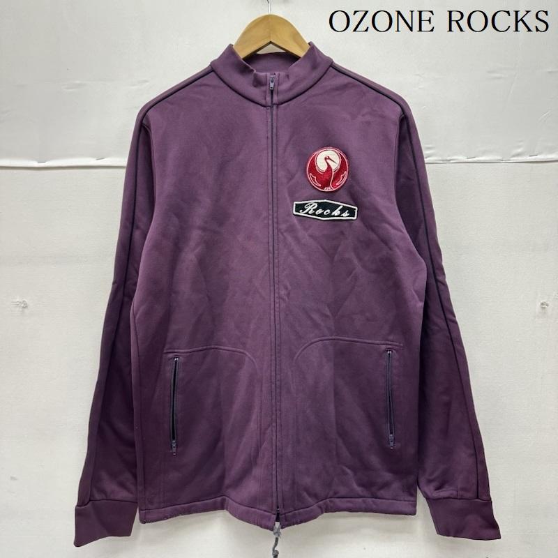 オゾン ロックス OZONE ROCKS ジャケット、上着 ジャンパー、ブルゾン 和柄 刺繍 ワッペン トラック ジャケット 8CG-0373 L 紫 / パープル / purple メンズ USED 古着 中古 50156507