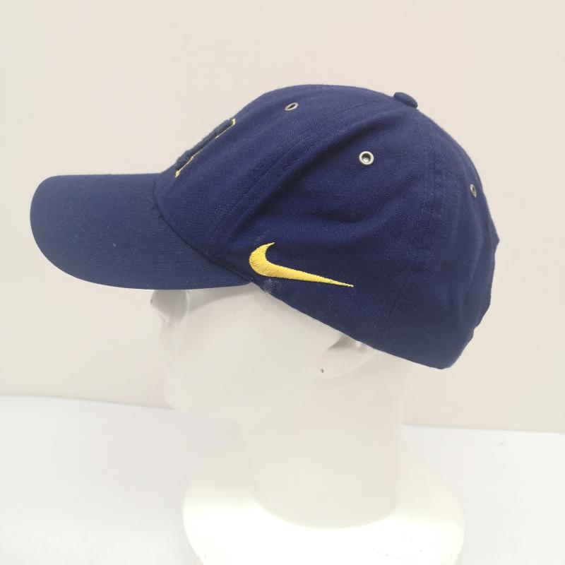 ナイキ NIKE 帽子 キャップ 90s MICHIGAN TEAM キャップ 刺繍ロゴ - 青 / ブルー / blue メンズ USED 古着 中古 50156514