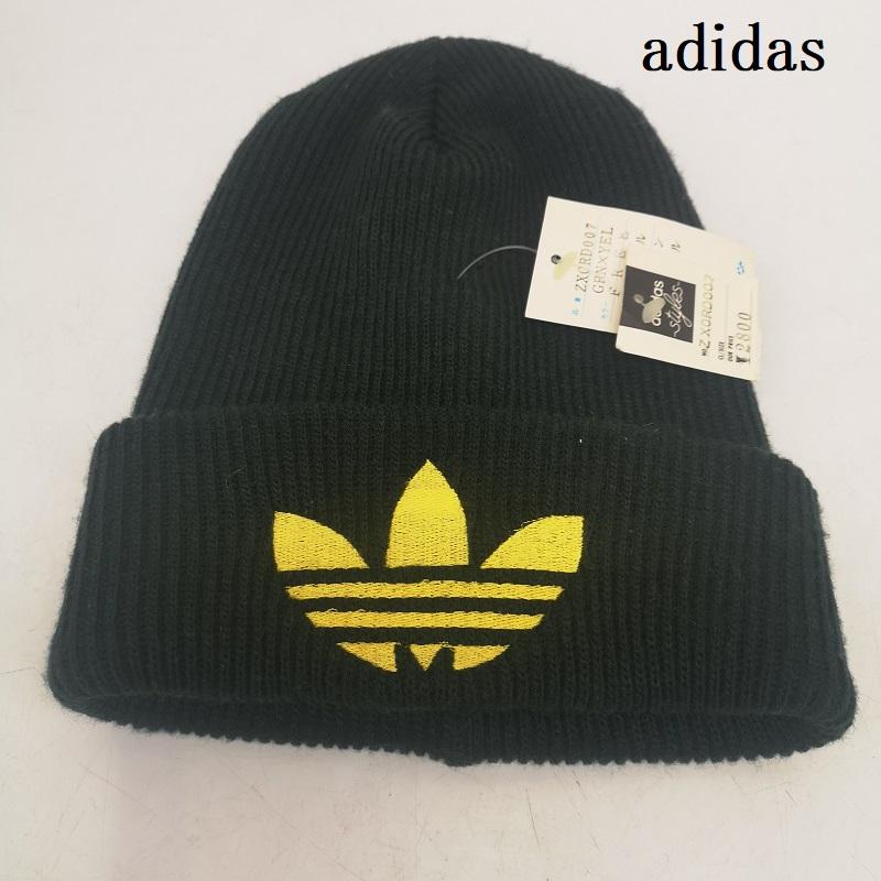 アディダス adidas 帽子 ニット帽 80s 90s デッドストック トレフォイル ビーニー ニットキャップ - 緑 / グリーン / green メンズ USED 古着 中古 50156519
