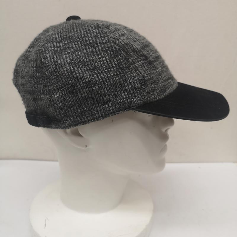 アディダス adidas 帽子 キャップ 90s ウール ニットキャップ - 黒 / ブラック / black X 灰 / グレー / gray メンズ USED 古着 中古 50156520