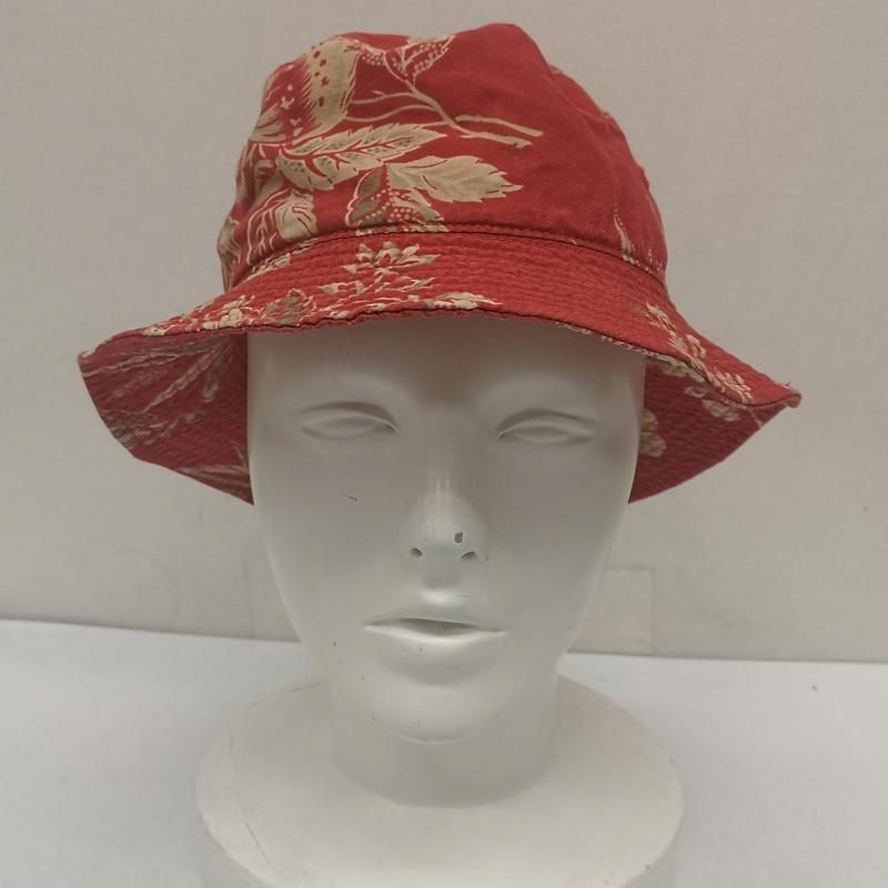 ポロバイラルフローレン Polo by RALPH LAUREN 帽子 ハット 90s 和柄 バケット ハット - 赤 / レッド / red メンズ USED 古着 中古 50156524