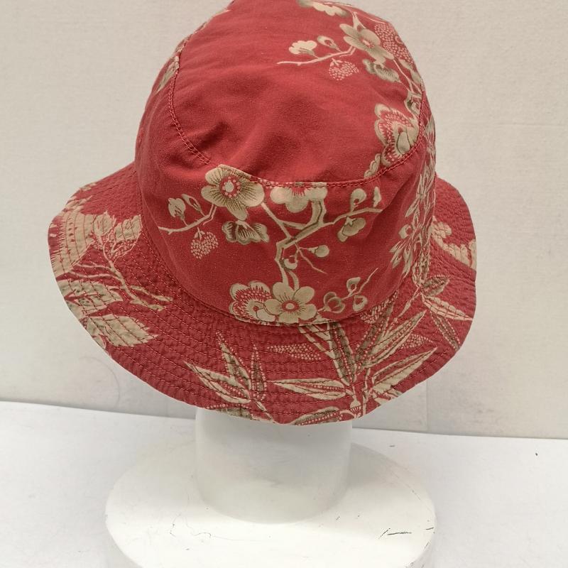 ポロバイラルフローレン Polo by RALPH LAUREN 帽子 ハット 90s 和柄 バケット ハット - 赤 / レッド / red メンズ USED 古着 中古 50156524