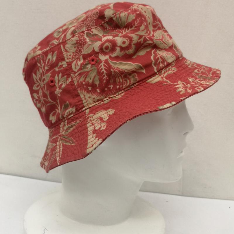 ポロバイラルフローレン Polo by RALPH LAUREN 帽子 ハット 90s 和柄 バケット ハット - 赤 / レッド / red メンズ USED 古着 中古 50156524