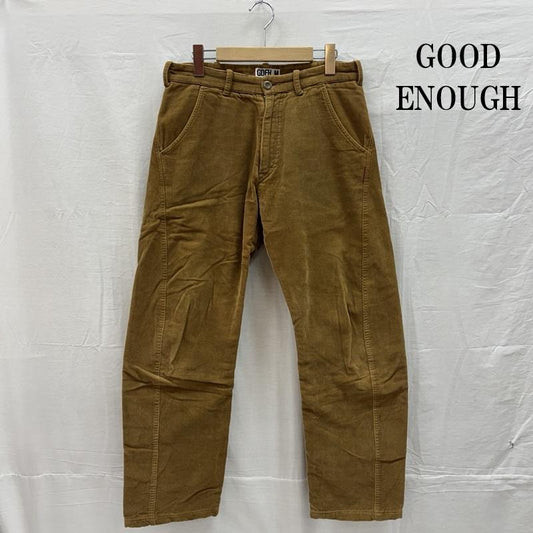 グッドイナフ GOODENOUGH ボトムス ボトムス ダブルフェイス コーデュロイ パンツ アーカイブ M ワンポイント X ロゴ、文字 メンズ USED 古着 中古 50156530